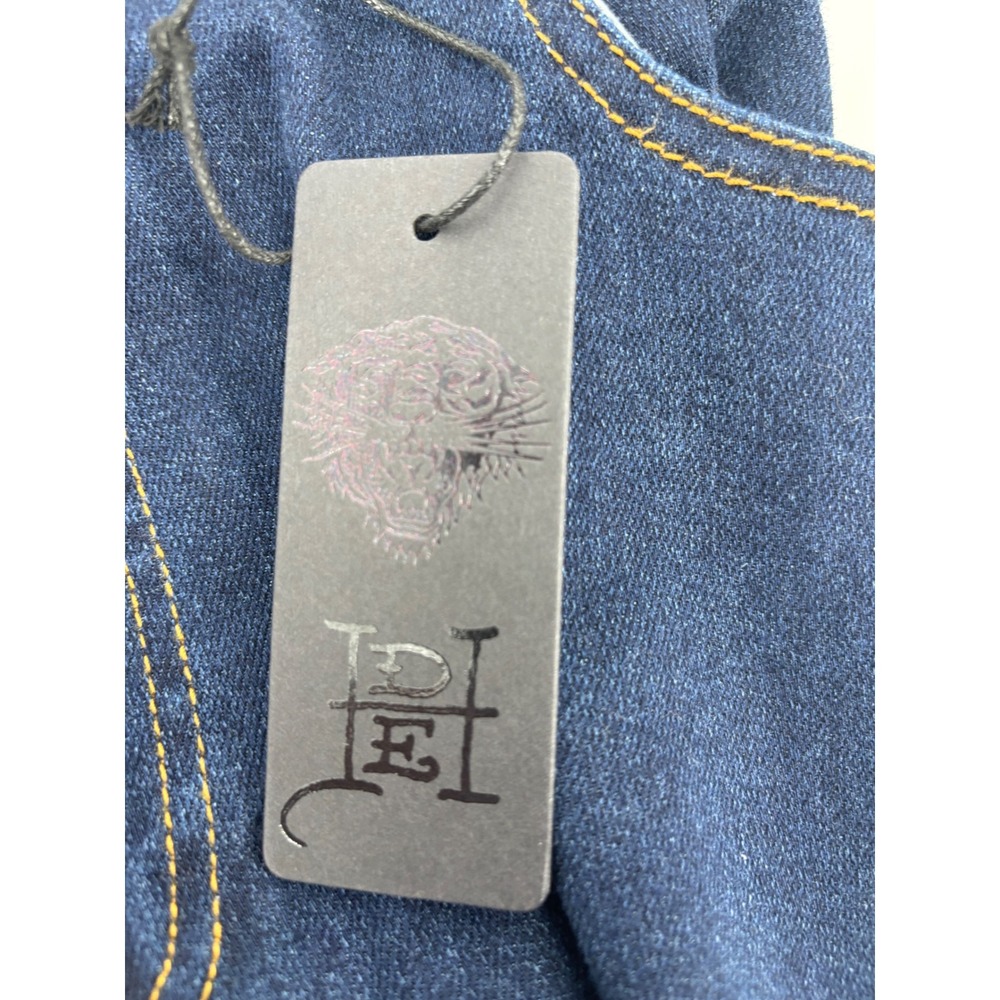 Ed Hardy Mens Tattoo Graphic Denim Jeans Dark Wash Straight Leg Size 36 NEW - Picture 11 of 16